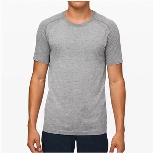 Lululemon XL Metal Vent Tech Short Sleeve 2.0 Slate Gray White 🌫️🤍